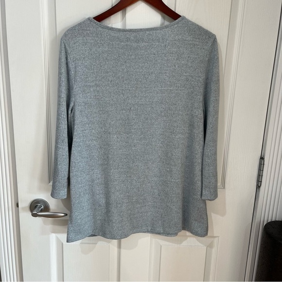 Penmans pale blue 3/4 sleeve top with knot tie in front size XL - Picture 5 of 10